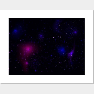 Night starry sky, space, cosmos print. Posters and Art